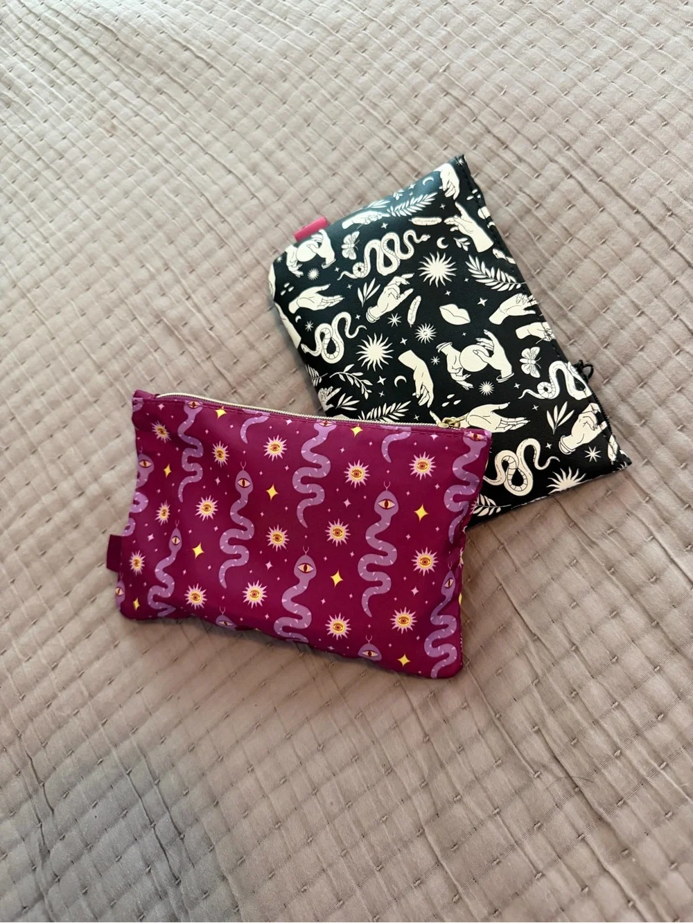 Mystery makeup bag with 5-8 pieces of new sealed, unexpired pieces of makeup
